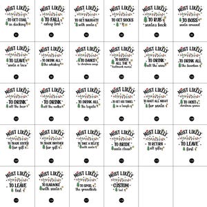 118 Quote Most Likely To Christmas DTF Transfer,Christmas DTF Prints,Christmas Heat Print, Dtf Gang Sheet Transfer,Direct to Film,Xmas DTF