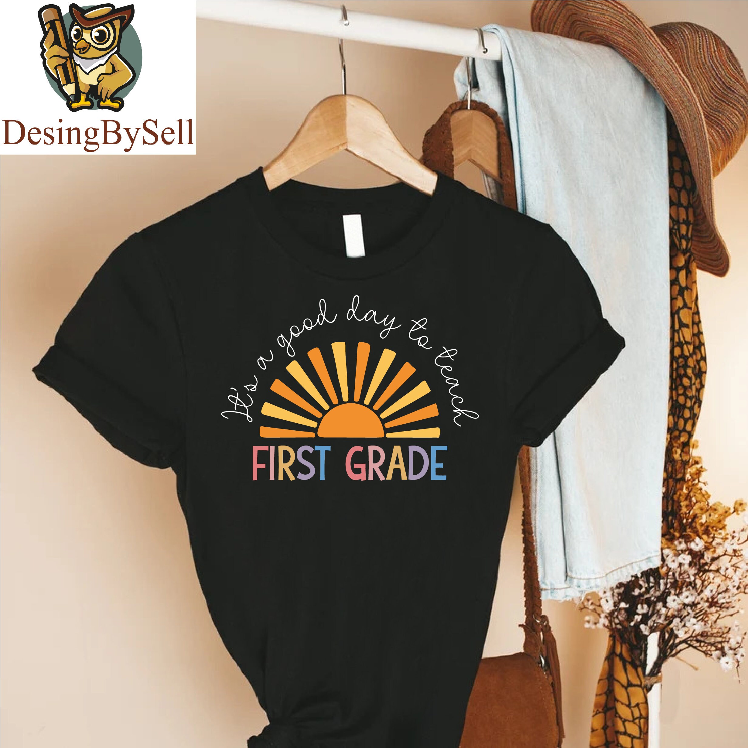 It's a Good Day to Teach First Grade Shirt,1st Grade Teacher Shirt,back ...