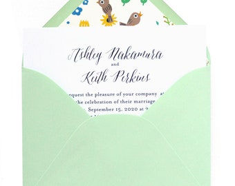 Digital Modern Text Wedding Invitations