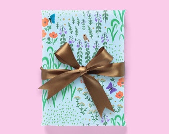 Wild Flowers Wrapping Paper 3 Sheets: Choose Any 3