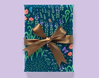 Wild Flowers Wrapping Paper 3 Sheets: Choose Any 3