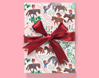 Wrapping Paper - Pony Ride, 3 Sheets