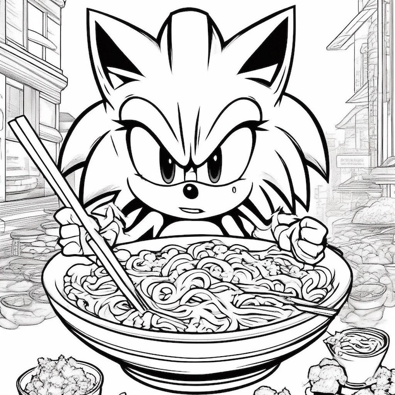 Sonic Coloring Pages, Kids Activities, Digital Prints, - Etsy