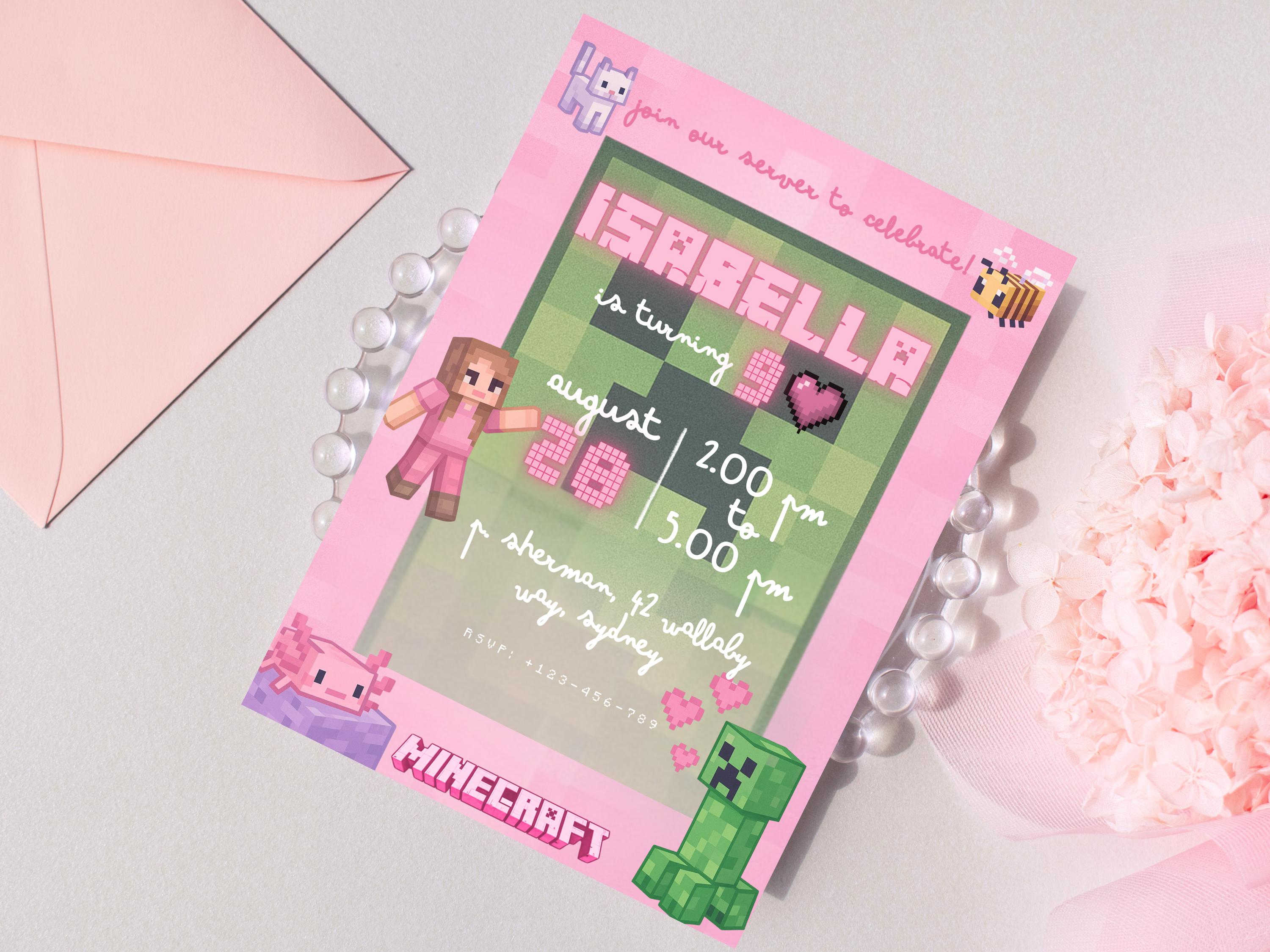 Minecraft Customizable Invite