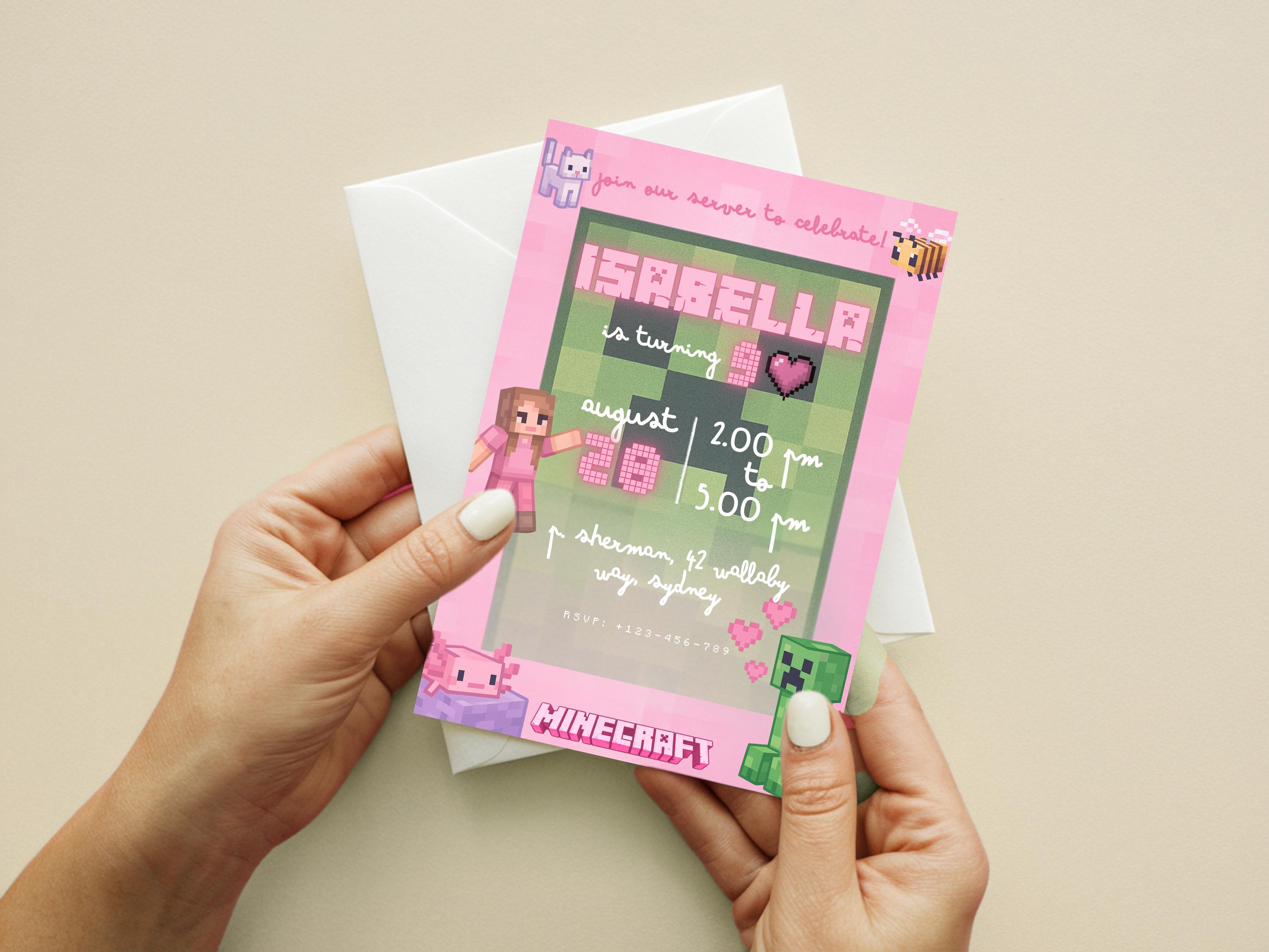 Minecraft Customizable Invite