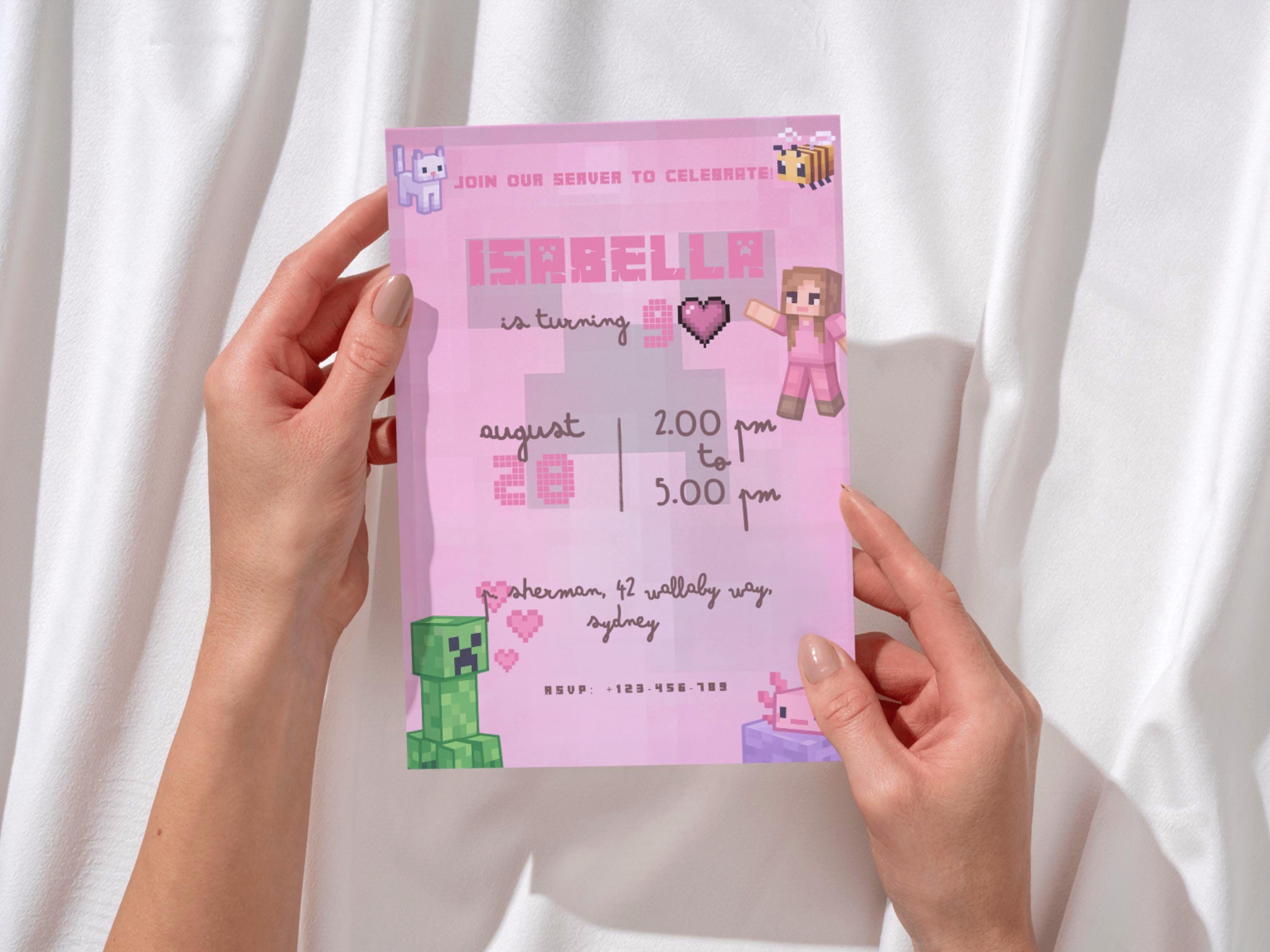 Celebrate with Minecraft Style