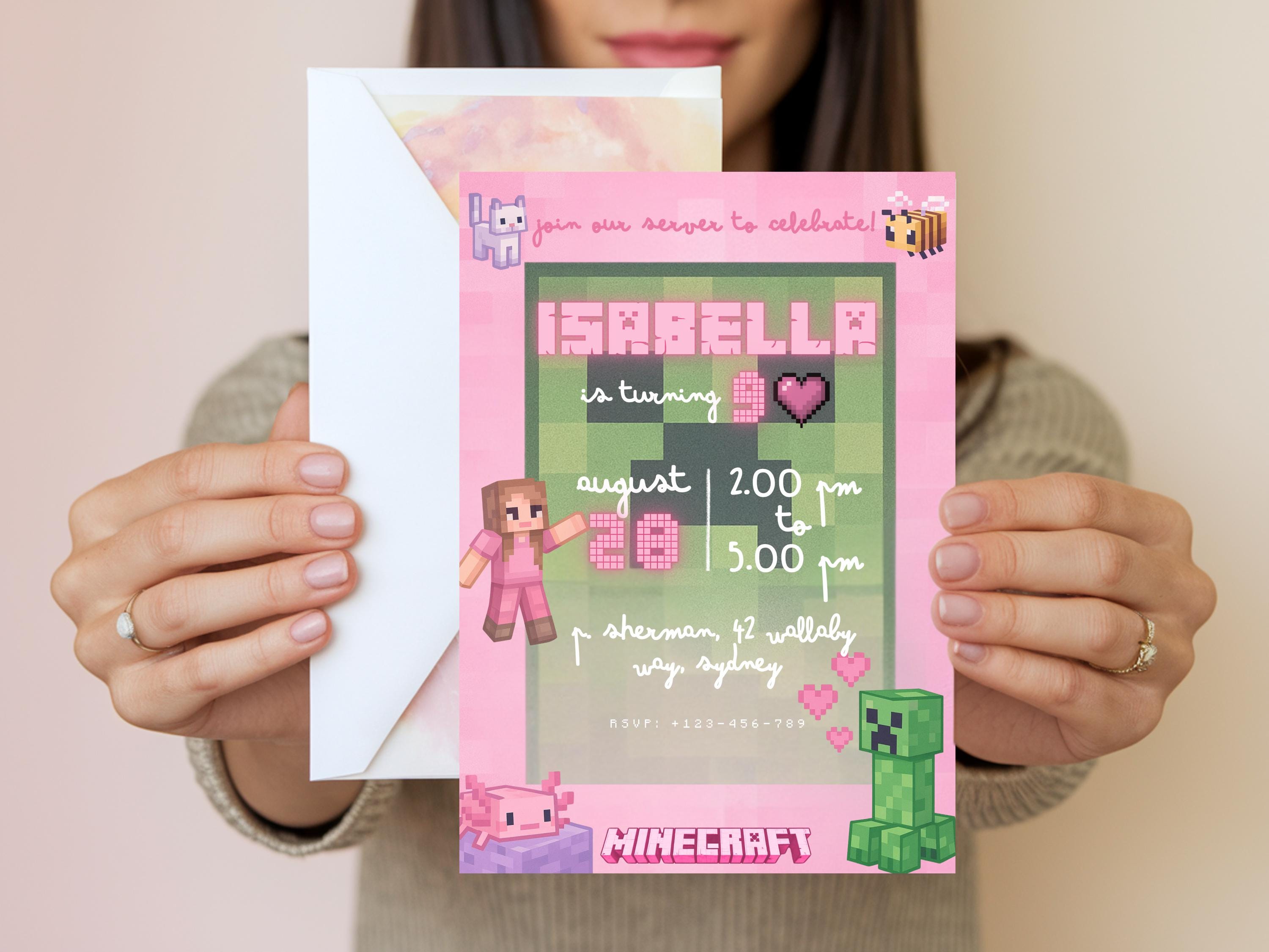Minecraft Customizable Invite