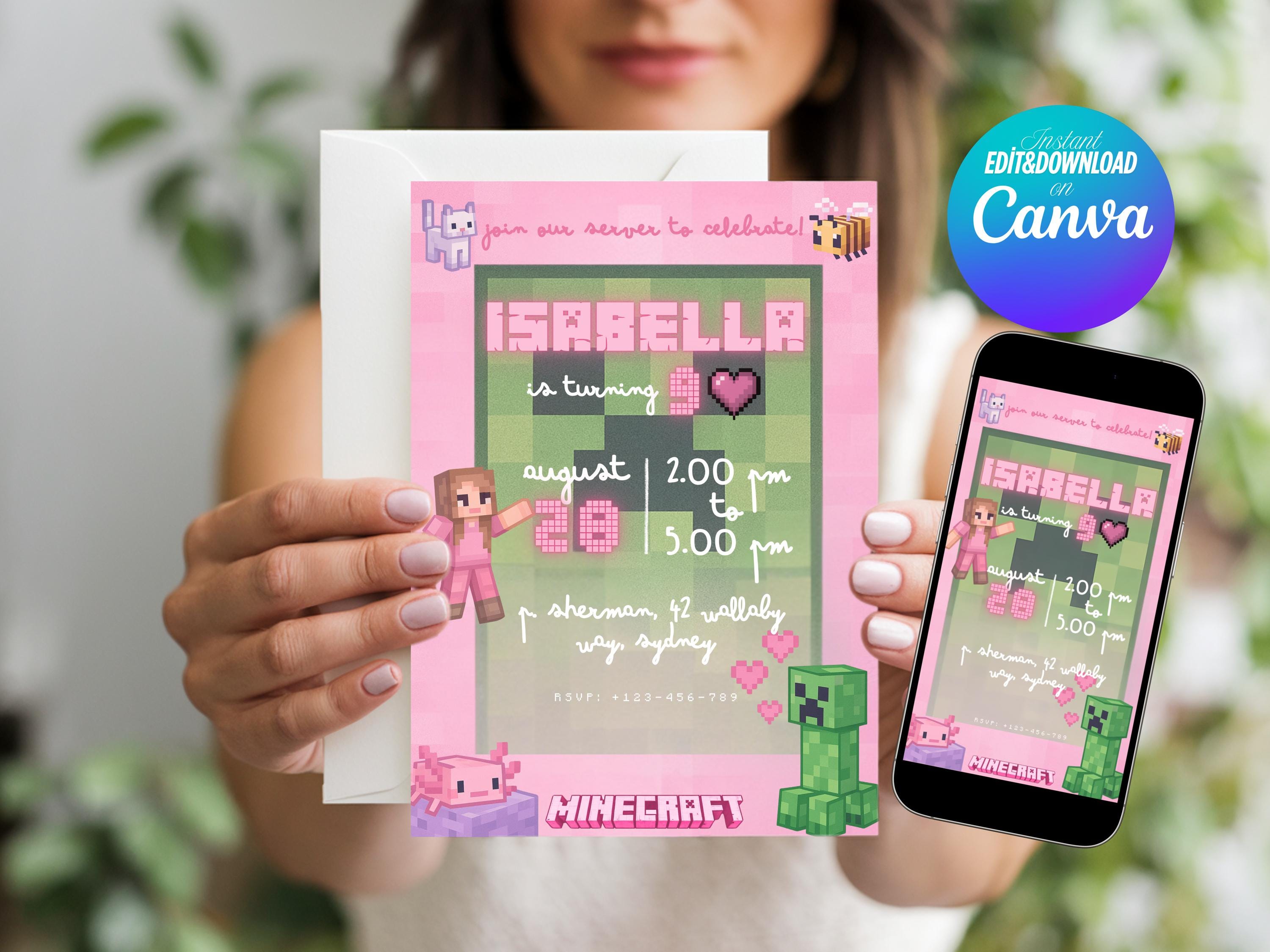 Minecraft Customizable Invite