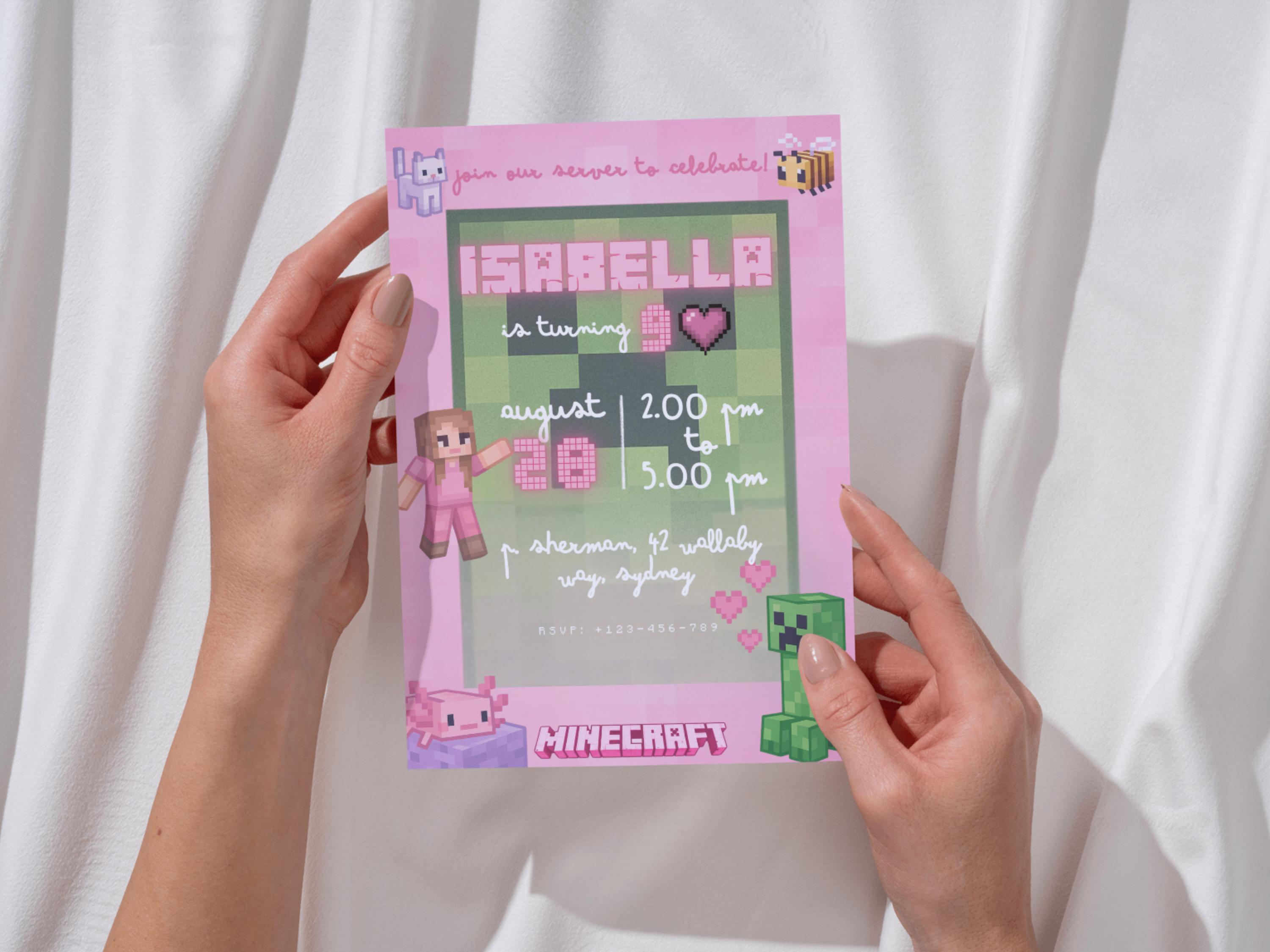 Minecraft Customizable Invite