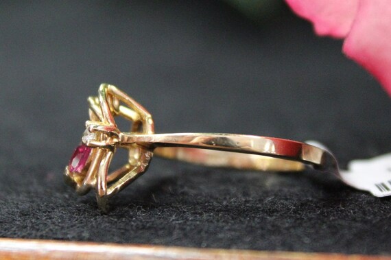 14kt Ruby and Diamond Ring - image 4
