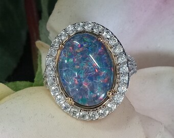 Black Opal Ring