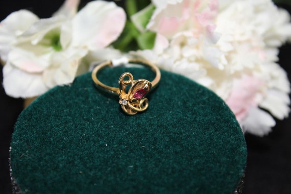 14kt Ruby and Diamond Ring - image 5