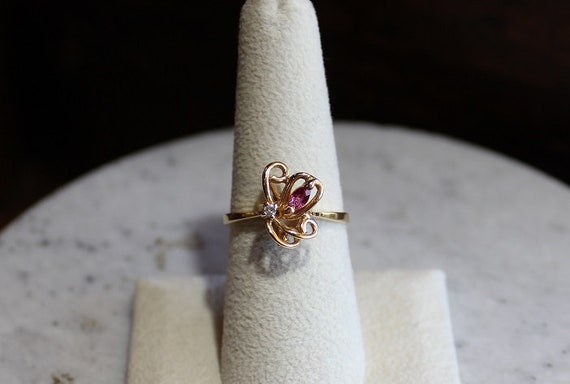 14kt Ruby and Diamond Ring - image 2