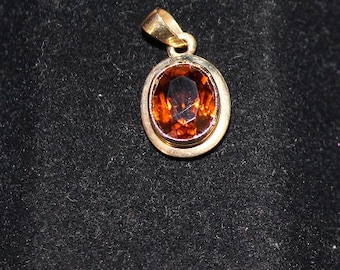 Vintage Citrine Pendant