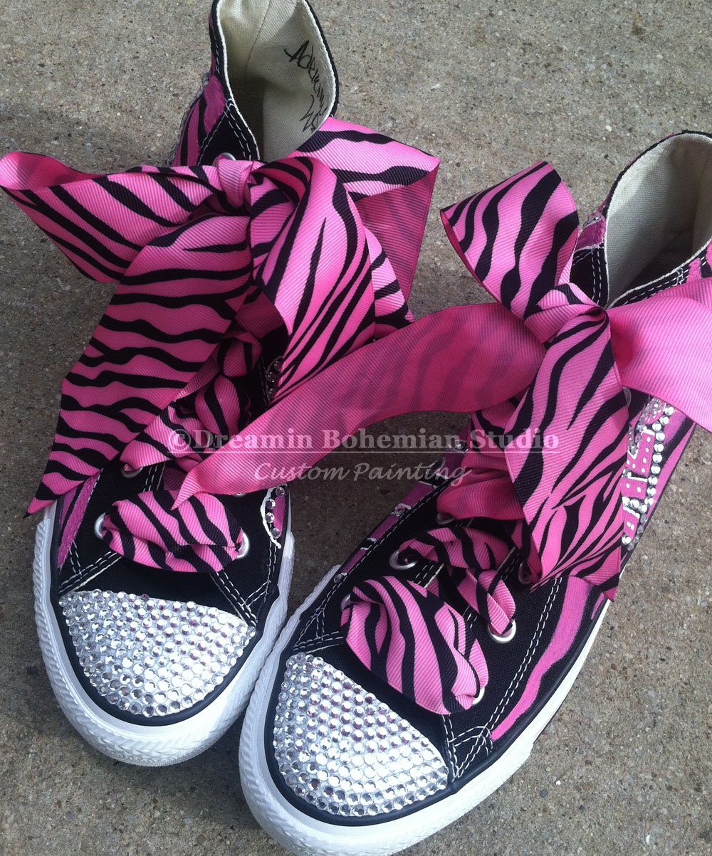 Top Converse Sneaker Hot Pink Black 