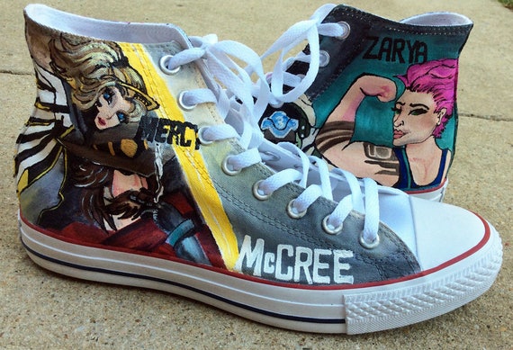 Custom Sneakers You Choose Video Game Cosplay Converse High | Etsy