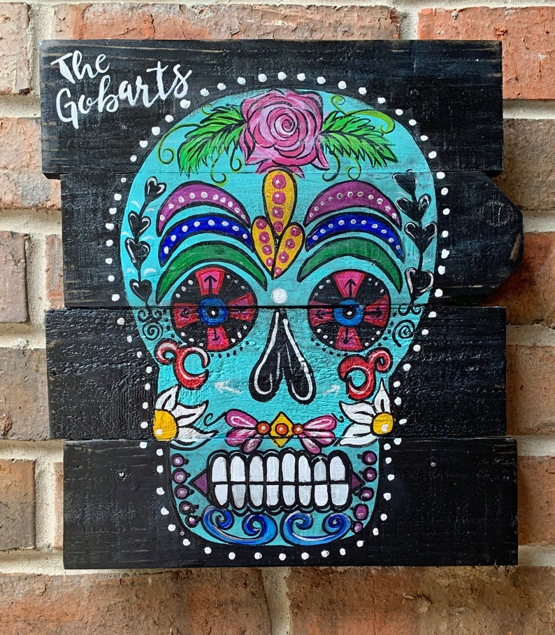 Mexican Folk Art Dia de los Muertos Personalized Decor for Etsy