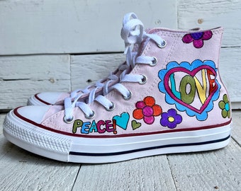 Peace and love converse deals