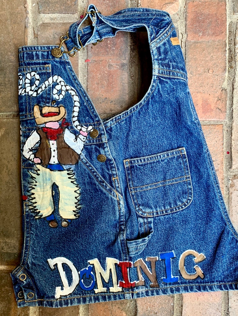Custom Cowboy Theme Birthday Denim Overalls for Little Boys Etsy