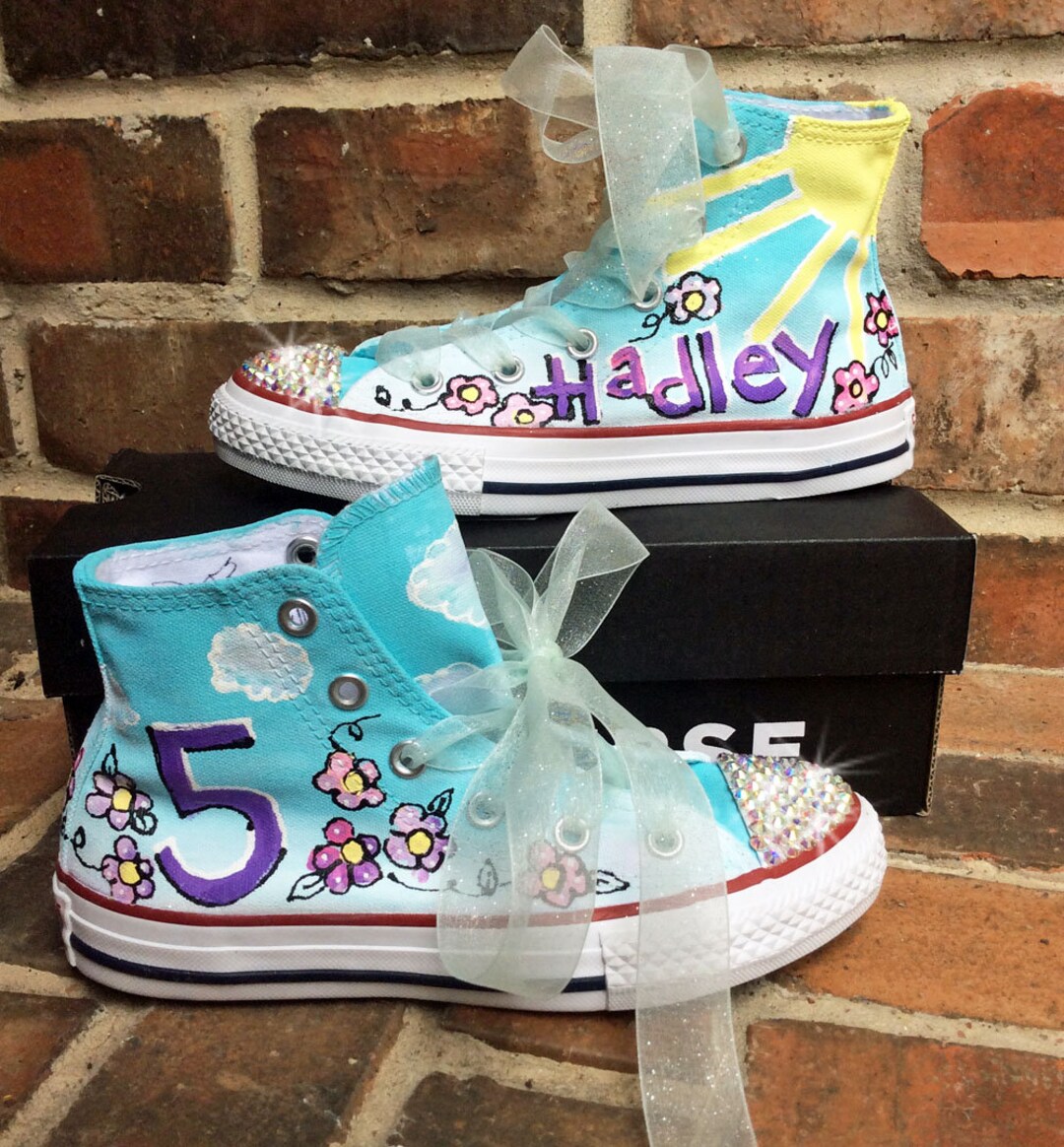 Girls top teal converse