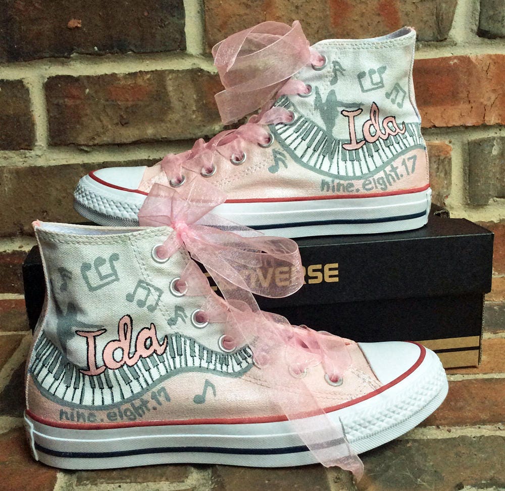Barbell Converse  Hand Painted Custom Converse – With love, Paint