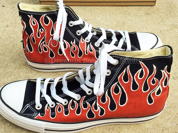 converse flammes