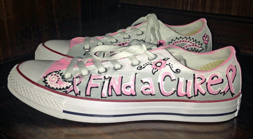 Breast Cancer Awareness - Hope Converse Low Tops – www.