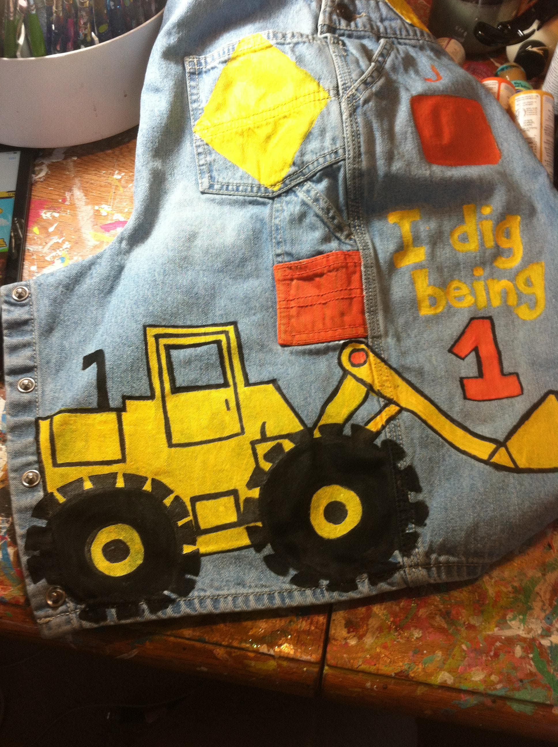 Painted Overalls - Etsy