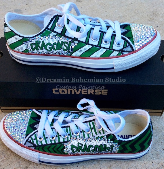 Custom Women’s Lowtop Converse Shoes Womens Size 8