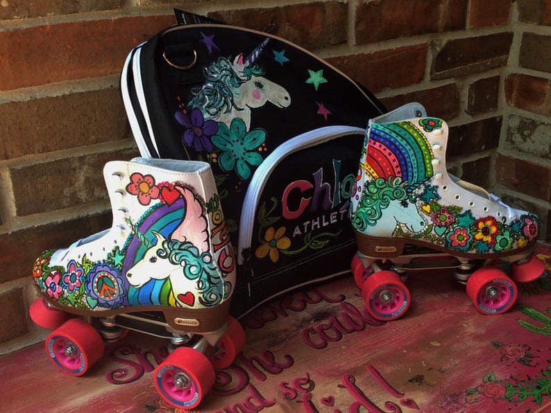 Unicorn Duffle Bag for Roller Skates Skate Bag Rollerskate Etsy