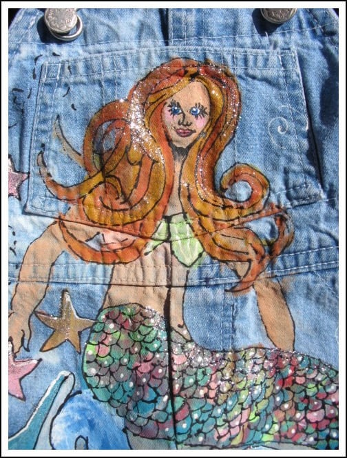 Süßer Meerjungfrauen-Overall Für Mädchen – ärmellos, Mit Taschen, Für Sommer & Strand (Größen 1–6 Jahre)