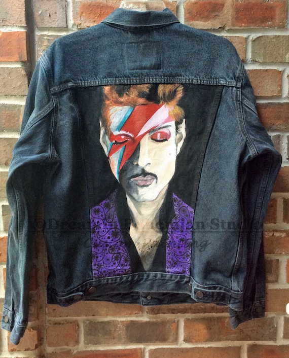 jeans jacket hand painted