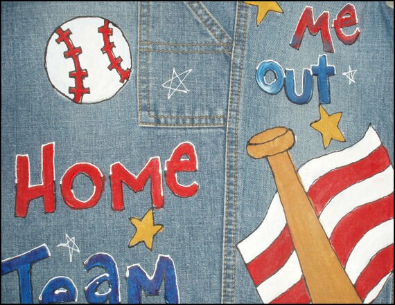 Jeans Overall Kleinkind Jungen Baseball Geburtstagsparty, rot weiß blau bemalte Latzhose, Baseballstadion Kleidung, Geschenk von Oma, Papa, spielen Jeans Overall Kleinkind Jungen Baseball Geburtstagsparty, rot weiß blau bemalte Latzhose, Baseballstadion Kleidung, Geschenk von Oma, Papa, spielen