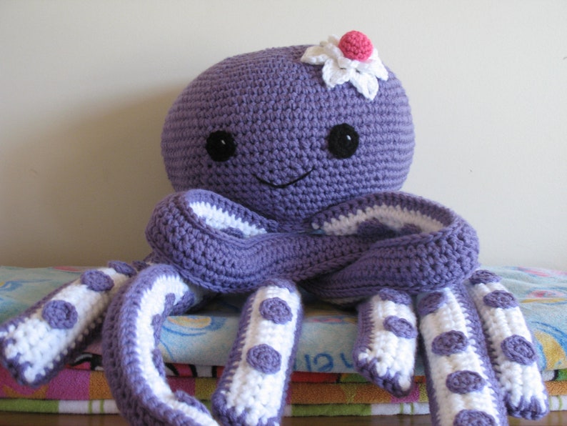 Octopus Novelty Pillow PDF PatternFREE pattern for mini octopus included image 4