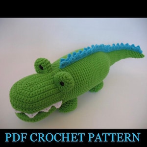 Crocheted Alligator PDF Pattern image 1