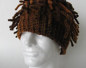 Funky Dreads Ski Hat Crochet Pattern 