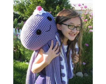 Octopus Novelty Pillow PDF Pattern--FREE pattern for mini octopus included