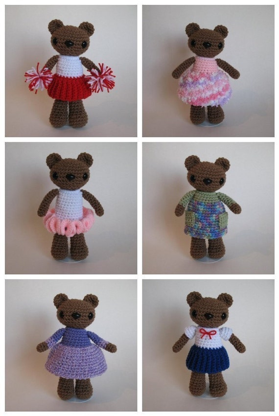 Items similar to Dressup Bear PDF Pattern on Etsy