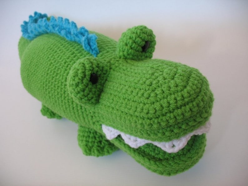 Crocheted Alligator PDF Pattern image 4