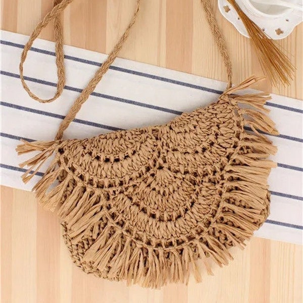 Straw bag -Straw basket Handmade Basket - handmade bag - bag -small handbag - smallbag- GİFT for mom- momday