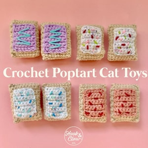 Juguete Poptart para gatos hecho a mano (individual o doble), elaborado con hierba gatera orgánica, frutos del bosque, fresa, arándano y cereza. Regalos para gatos.