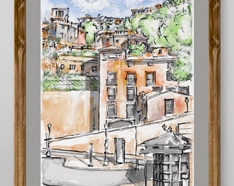 Urban sketch from Spain