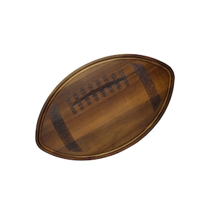 Personalized Acacia Football Wood Board - 11&quot; x 18&quot; - Custom Engraved, Ideal for Game Day & Football Fans