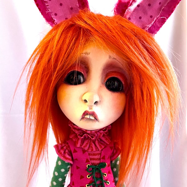 Loopyboopy OOAK Art Doll Easter Bunny Rabbit Hopper