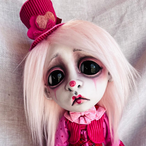Loopyboopy OOAK Art Doll Carnival Circus Valentine Penelope