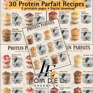 30 recept på proteinparfait | Digital nedladdning för hemmabruk och näringsbutiker