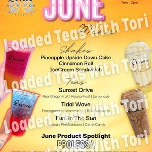 Juni Shake & Tea MENÜ NUR