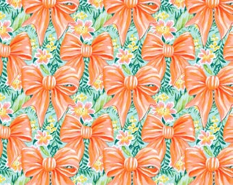 Bows & Flows Orange Cup Sleeve 32oz-40oz