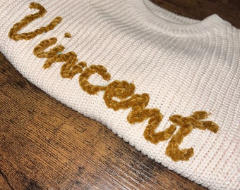 Crocheted Name Sweater