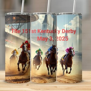 ケンタッキーダービータンブラー、第151回ダービー記念品、競馬カップ、ダービーファンギフト、2025年ダービー記念品、スポーツイベントタンブラー